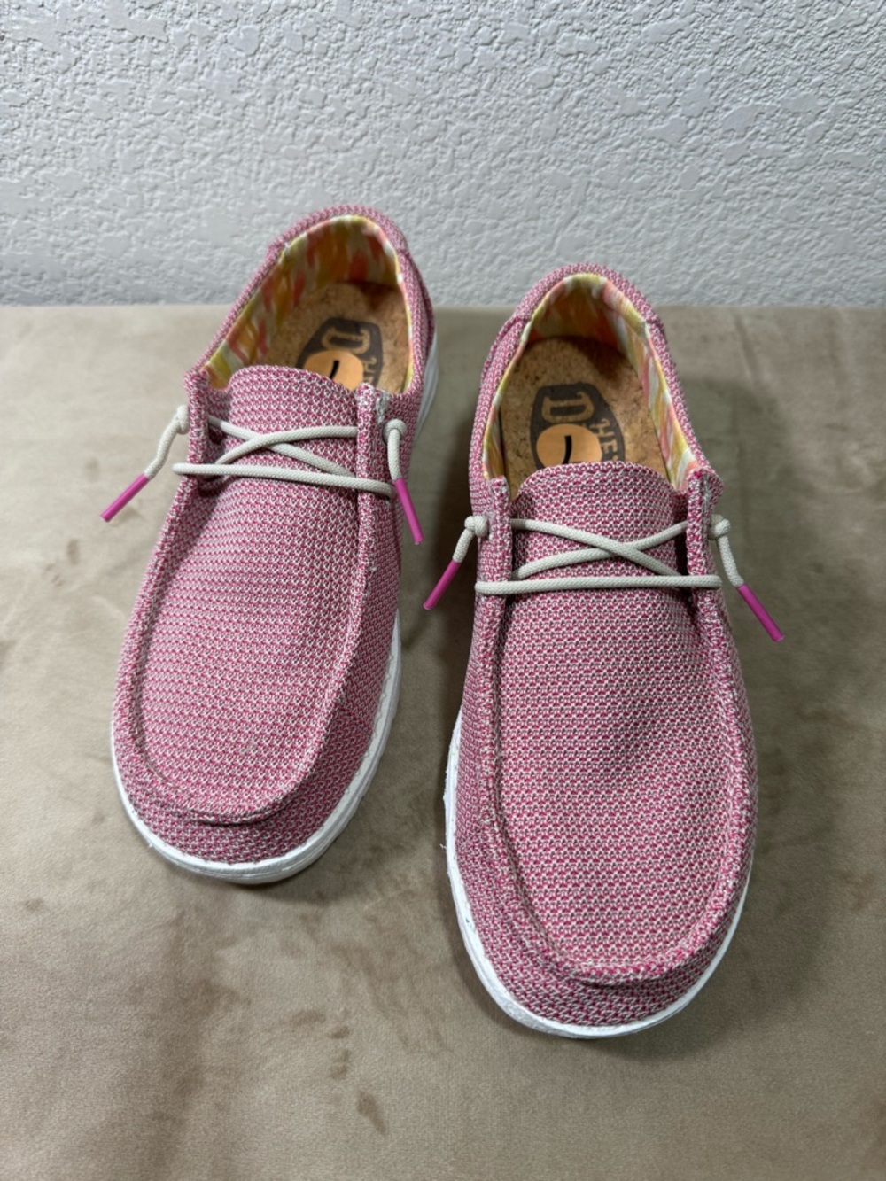 Hey Dude Pink Casual Canvas Shoes
